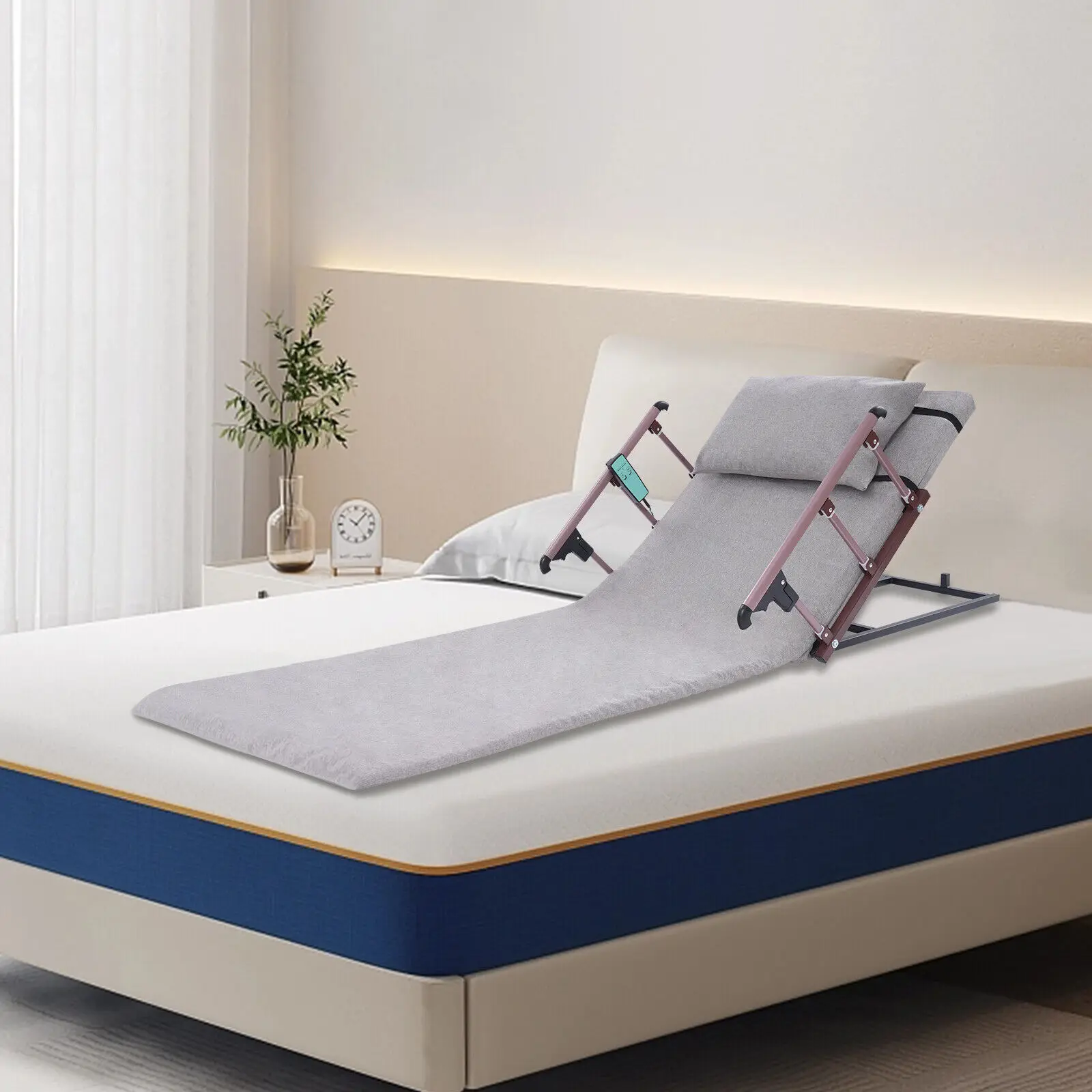 Levantador elétrico de encosto de cama com trilhos, capacidade de 660LB e controle remoto para cuidados com idosos