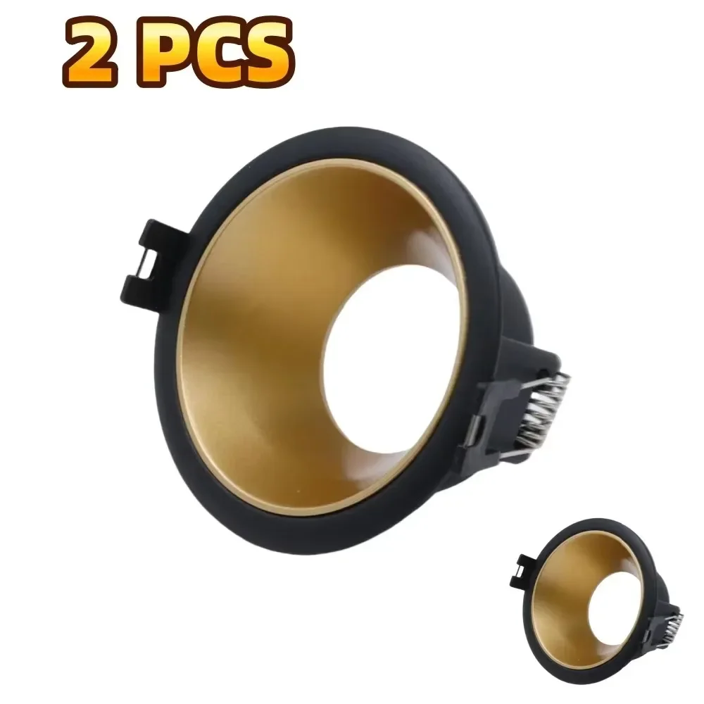JOYINLED 2/6PCS Hot Sale LED Module MR16 White Black Led Spotlight Fixture Aluminum Round  Embedded Led Downlight Frame