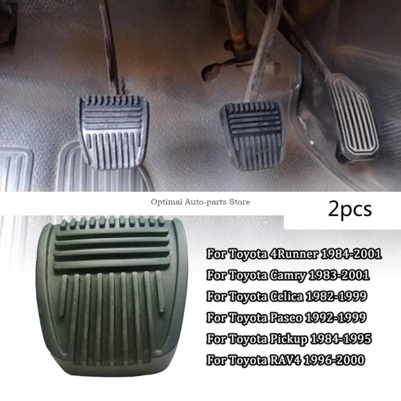 1 Pair Clutch Brake Pedal Rubber Pad Fit for 4RunnerCamry CelicaPaseo 31321-14020 Auto Brake Clutch Pedal Cover - Image 2