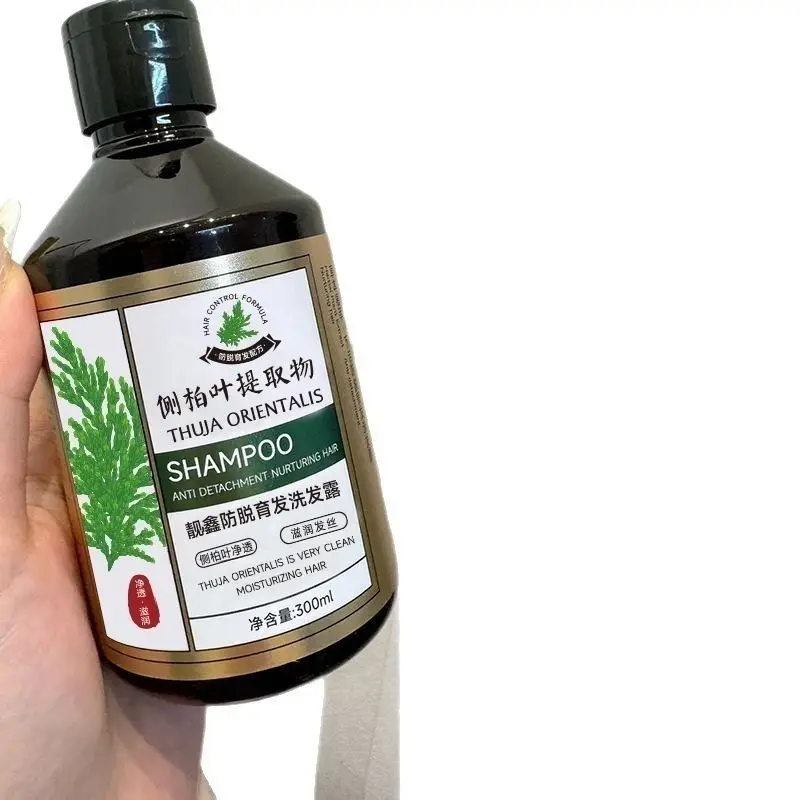 

HongKong Thuja Orientalis Hair Growth Shampoo for Thinning Hair for Treatment for Gray Thicker Hair Prevent Hair Loss 300ML