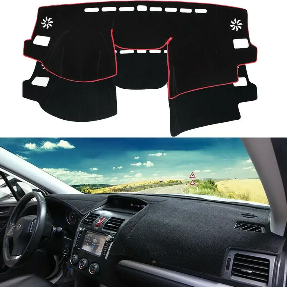 

Коврик для автомобильного стайлинга EIDRAN, противоскользящий черный, нескользящий, для приборной панели, солнцезащитный козырек, Накладка для Subaru Forester 2013-2018