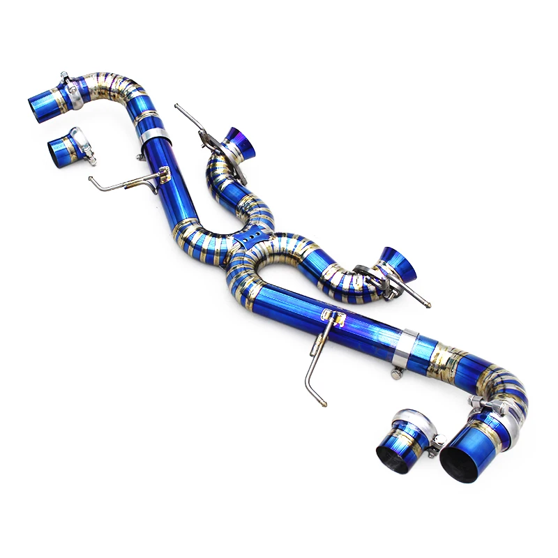 

Racing Titanium Sport Axle Back For Aston Martin DB11 V12 5.2L 2016-2019 X-pipe Sound Exhaust Pipe System