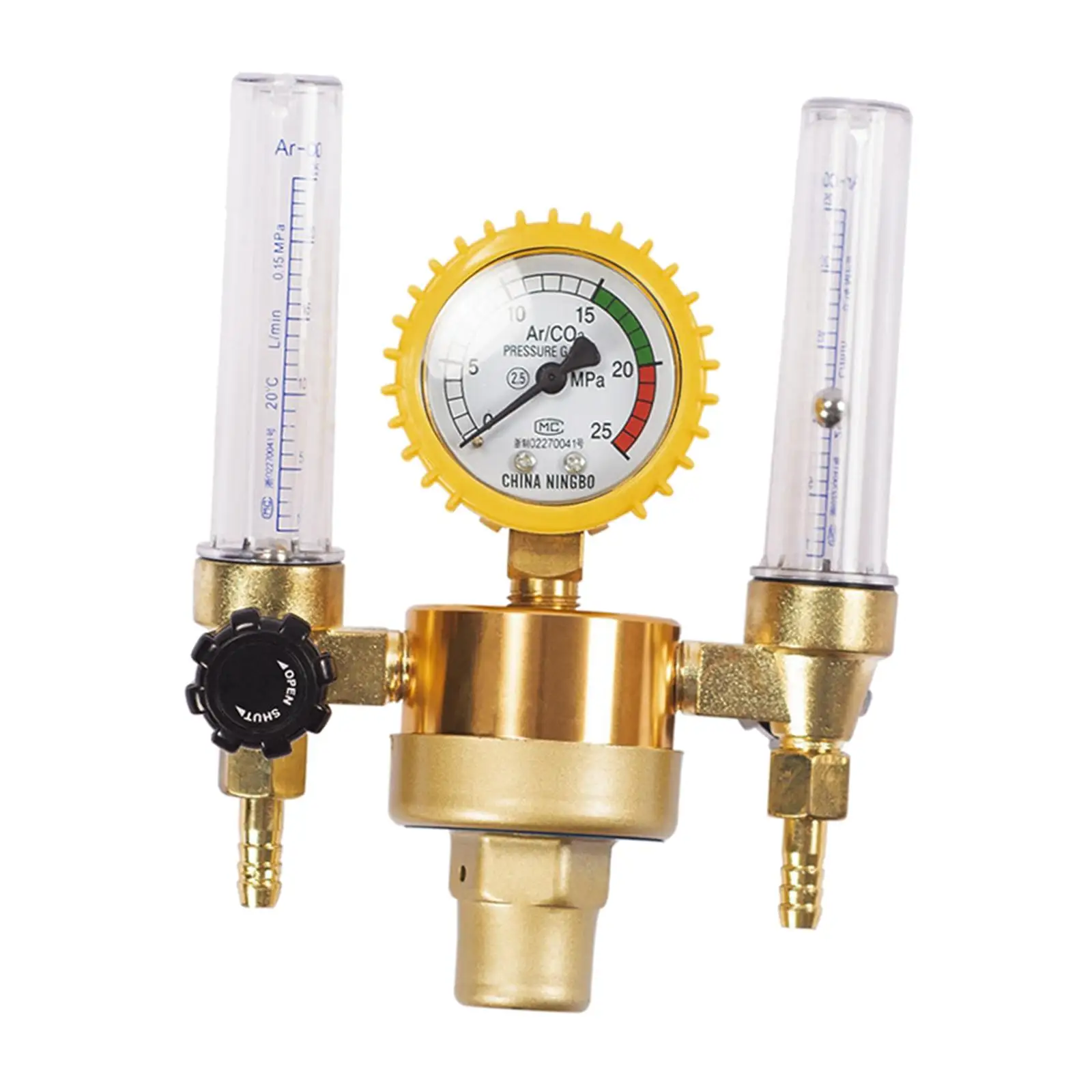 Argon Gas Regulator Flow Meter Valve Double Tube Flowmeter Welding