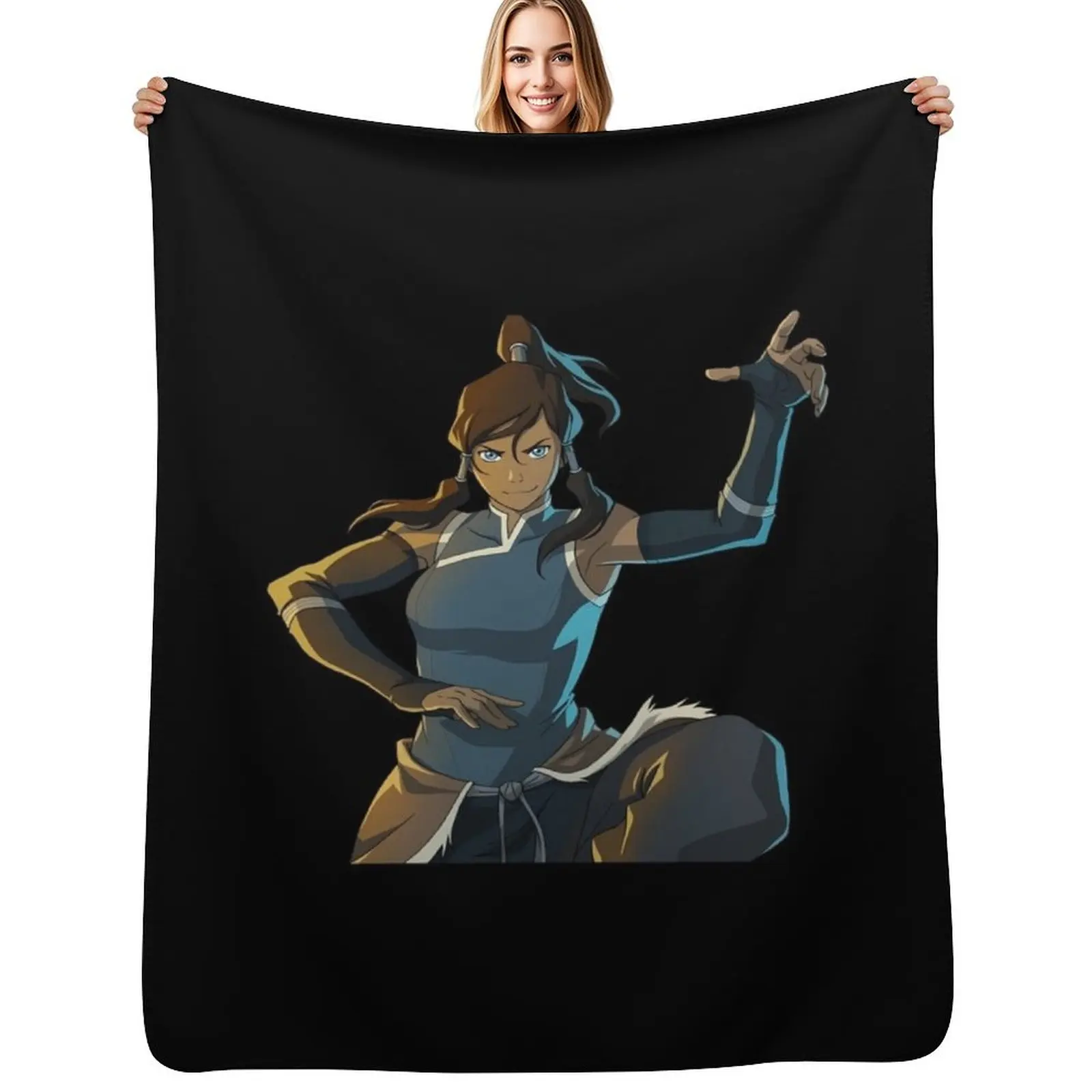 

Avatar Korra (Game) Throw Blanket Stylish Decor Blanket Gift for Friends Roommate