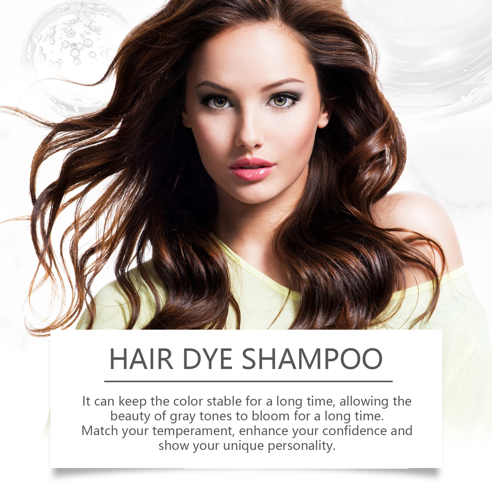 Black Hair Dye Shampoo Rapid Hair Dyeing Repair Dry Reduce Breakage Split Ends Oil Control Nourishing Hair Root Coloring Shampoo