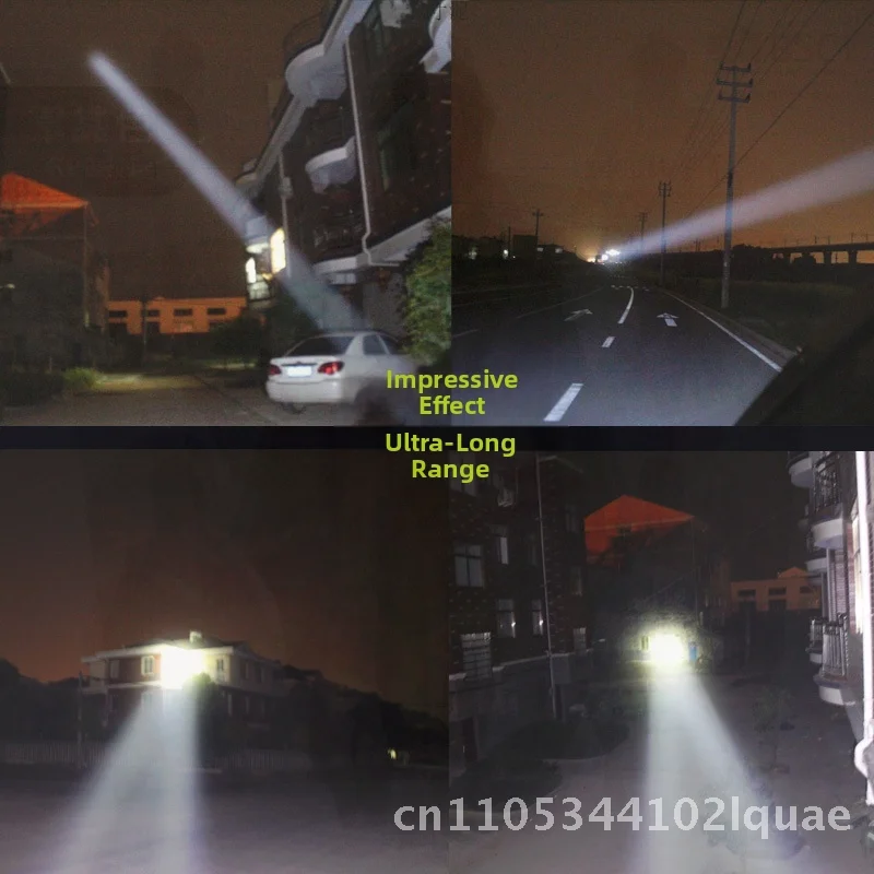 Phare LED Rechargeable à trois têtes, lampe de pêche à lumière forte, lampe de poche Super brillante à longue portée montée sur la tête pour mineur avec