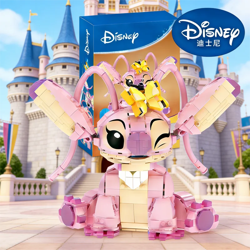

2025 New Cartoon Stitch Angel Building Blocks - Big Size Movable Ears Toys Creative Assembly Gift for Boys Girls