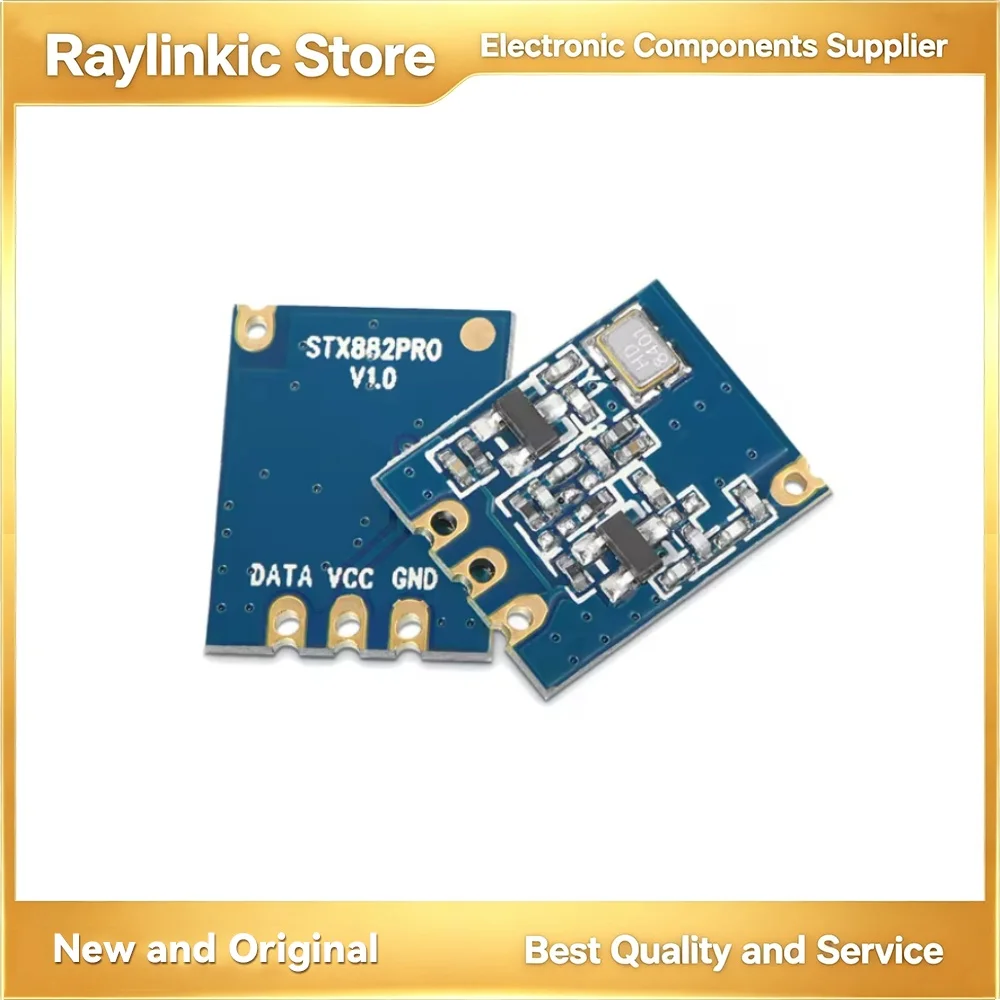 STX882PRO-433 Ultra-Thin High Power 100mW Long Range 433MHz Transmitter Modules with Spring Antennas for Remote Control