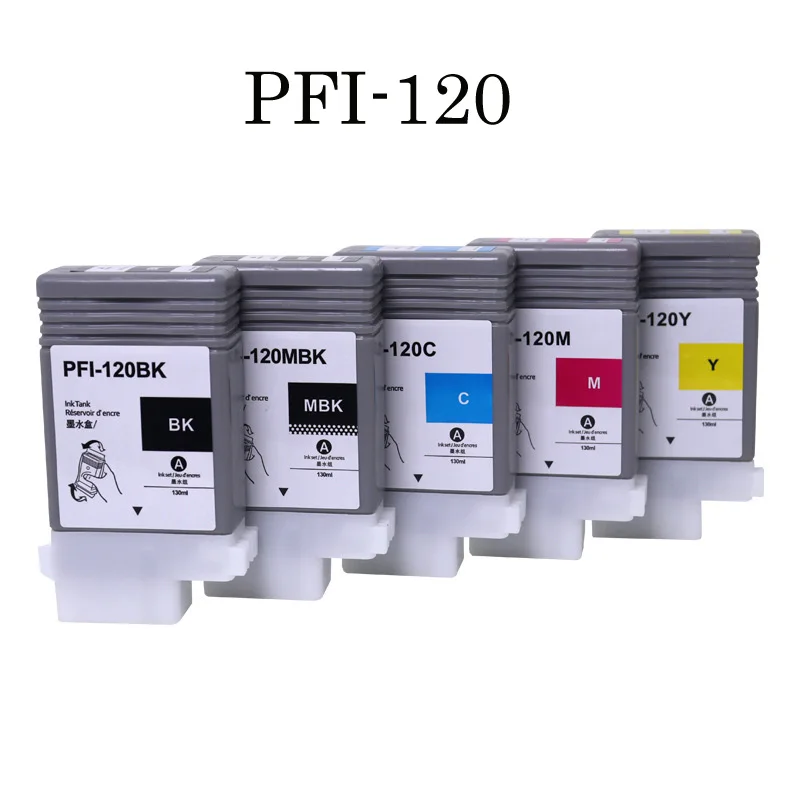 PFI-120 130ML Compatible Ink Cartridge Pigment for Canon imagePROGRAF TM200 TM205 TM300 TM305 GP200 GP300 Large Format Printer