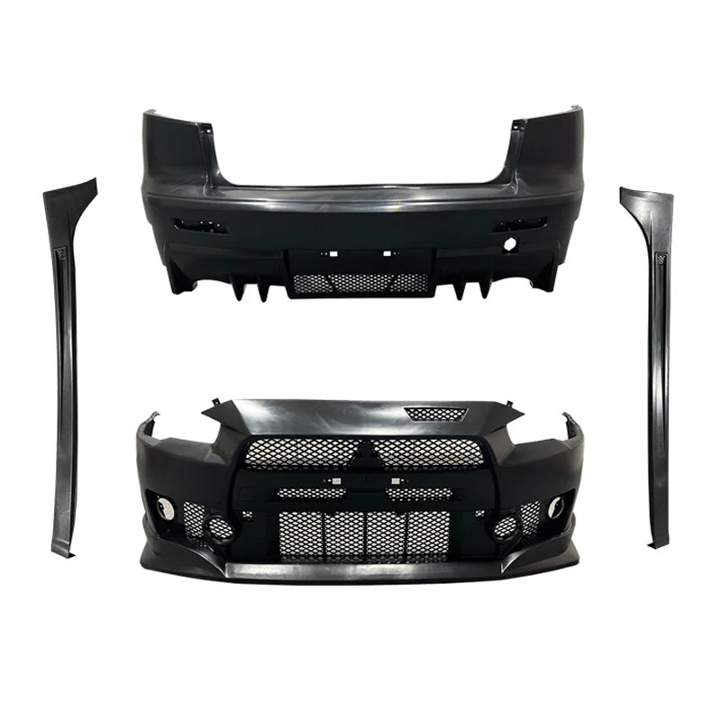 

High Quality PP Material for Mitsubishi lancer body kit 2009-2017 Upgrade FQ400 Style Front Rear Bumper Side Skirts