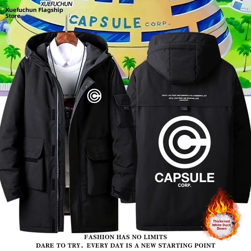 

Trunks Bulma Capsule Cany Cosplay down Jaet ex Cartoon Anime Padded Coat Long Sve Hooded Loose Fit