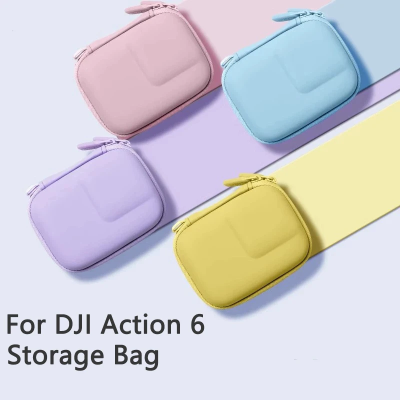 

For DJI Action 6 5 Pro 4 Single Storage Bag Sports Camera Portable Anti Fall Protection Storage Bag Sports Camera Accessories