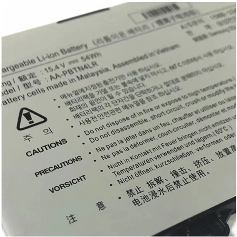 Imagem -03 - Bateria do Laptop Original para Samsung Np940x5m-x02us Np940x3m-k01us Notebook Pro 15 Np940x5n Nt950 15.4v 54wh Aa-pbtn4lr Ba4300