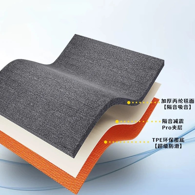 40x60cm Office Gym Floor Mat, Large Area Fully Covered With Soundproofing And Shock-absorbing Carpets For Household Bedrooms