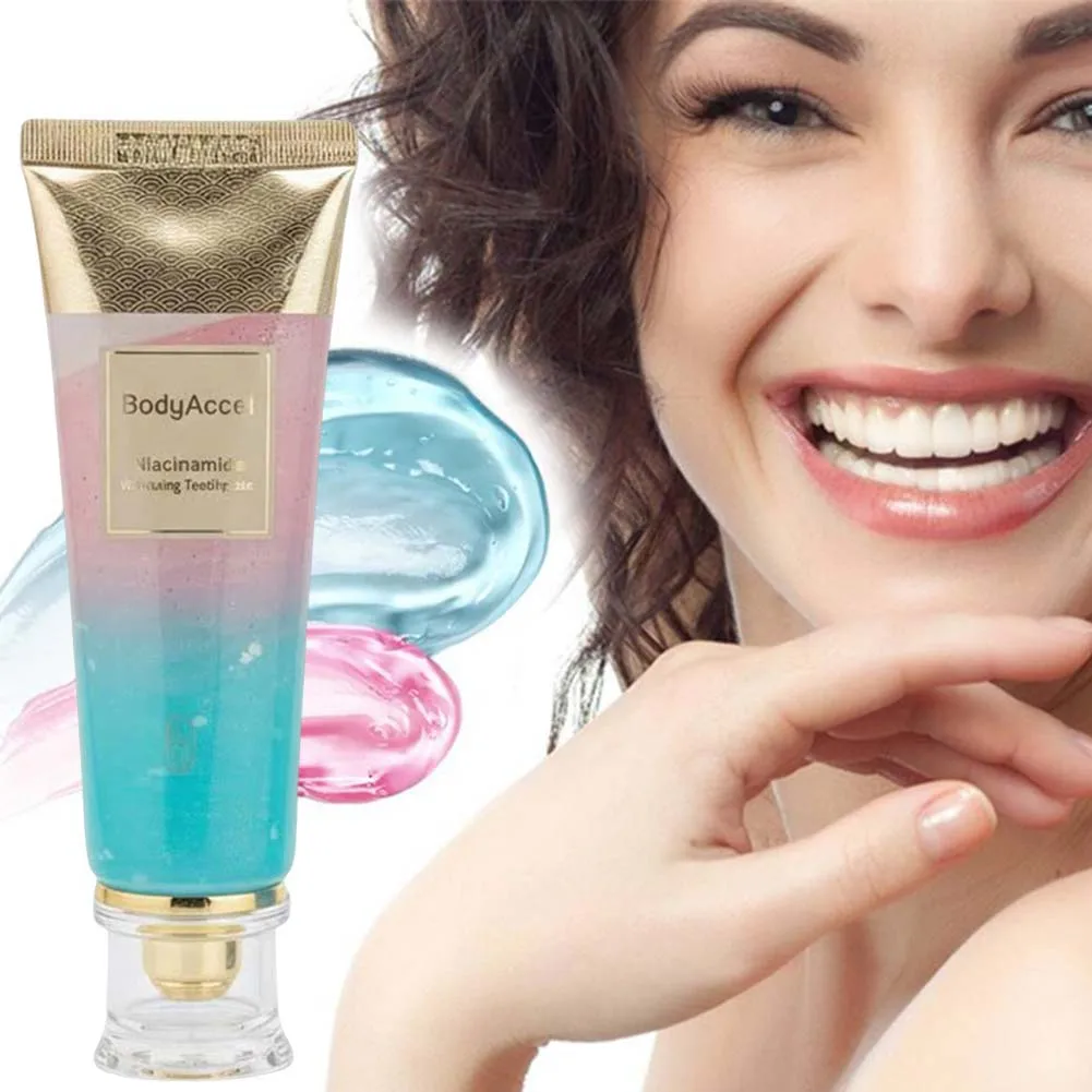 

100g Niacinamide Teeth Brighten Toothpaste Plaque Stain Removal Repair Caries Reduce Bad Tooth Whitening Breath Lasting Fresh