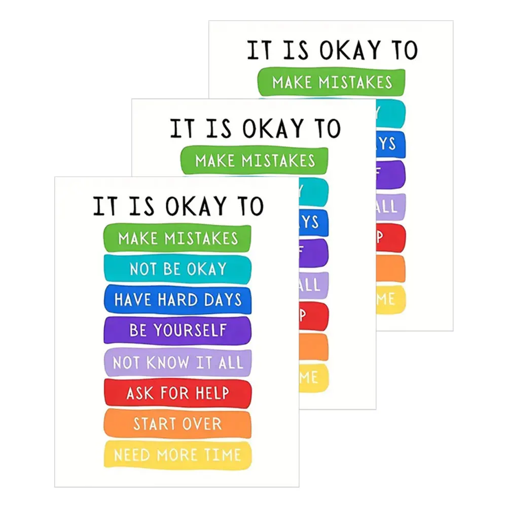 

Motivational Classroom Decor For Office Home Kids Room Inspirational Wall Decor Positive Quotes Paper Wall Poster