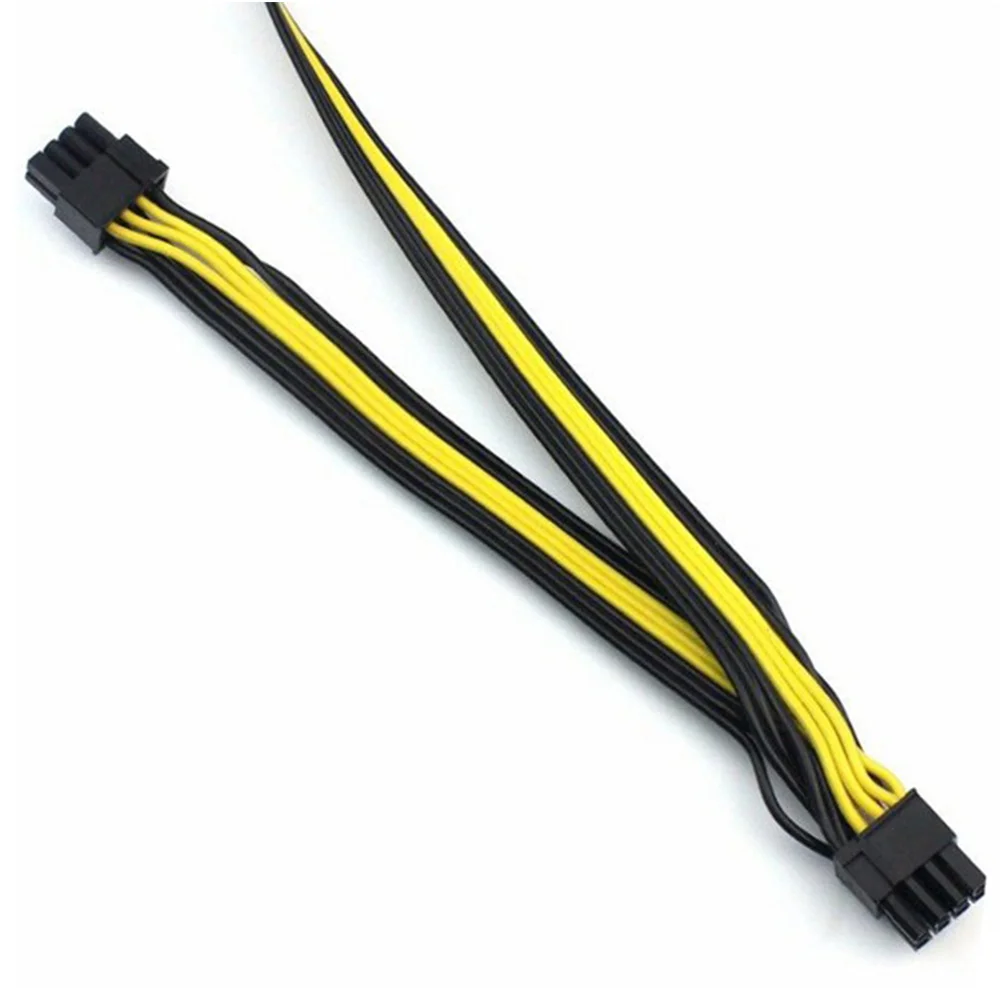 Cavi di alimentazione PSU modulari da 10 pezzi PCI-E da 6 pin a 2 PCI-E 8 pin 6 + 2 pin PCI Express splitter interno minatore a nastro