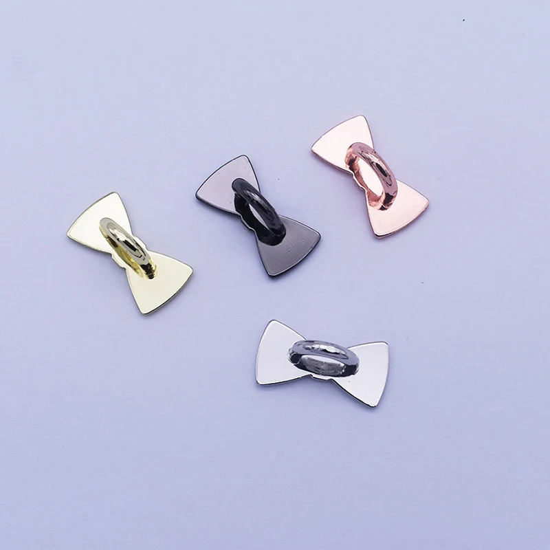 2/4PCS Adhesive Metal Stars Moon Bow Phone Charm Holder Phone Case Finger Ring Stand Hook Buckle Charm Clasp Accessory String