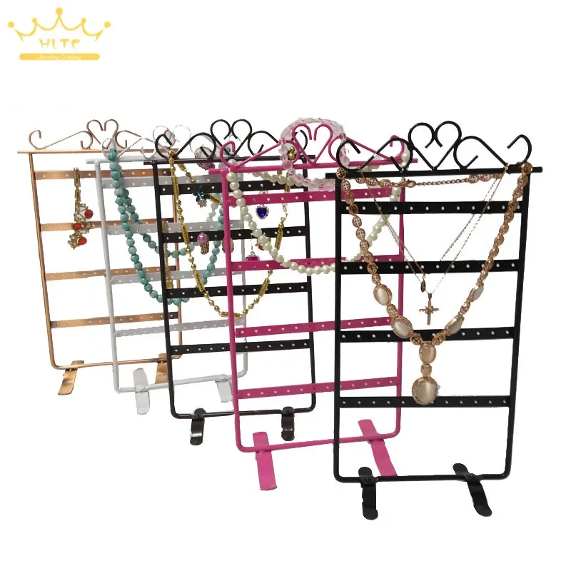 48 穴ディスプレイラックメタルスタンドホルダークローゼット宝石のイヤリング主催者包装 & ディスプレイ卸売