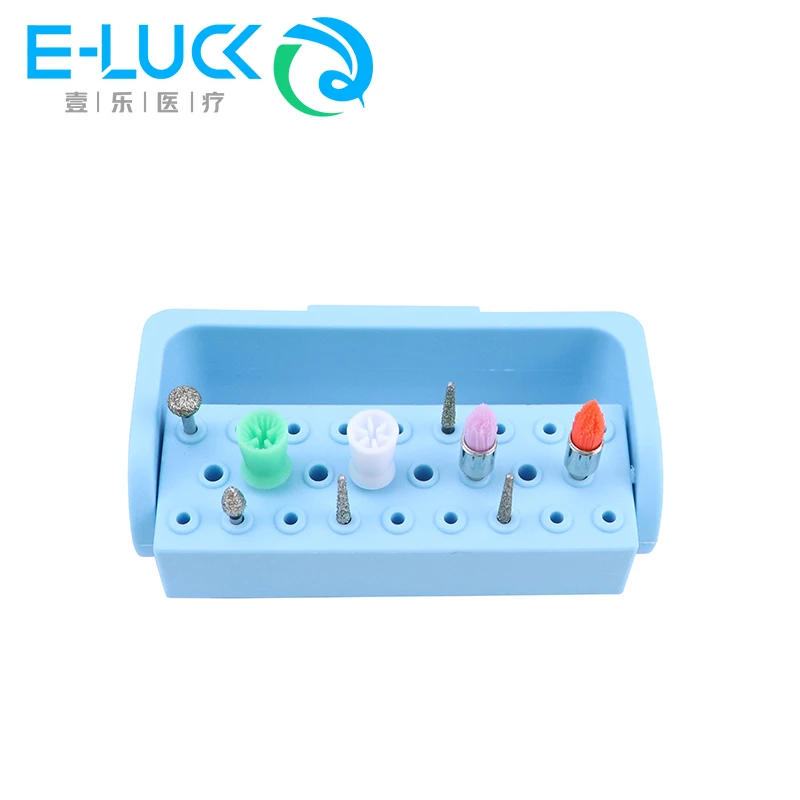 26 Holes Dental Bur Box Drill Placement Box Dentist Tools Drill Disinfection Holder For Low/High Speed Bur