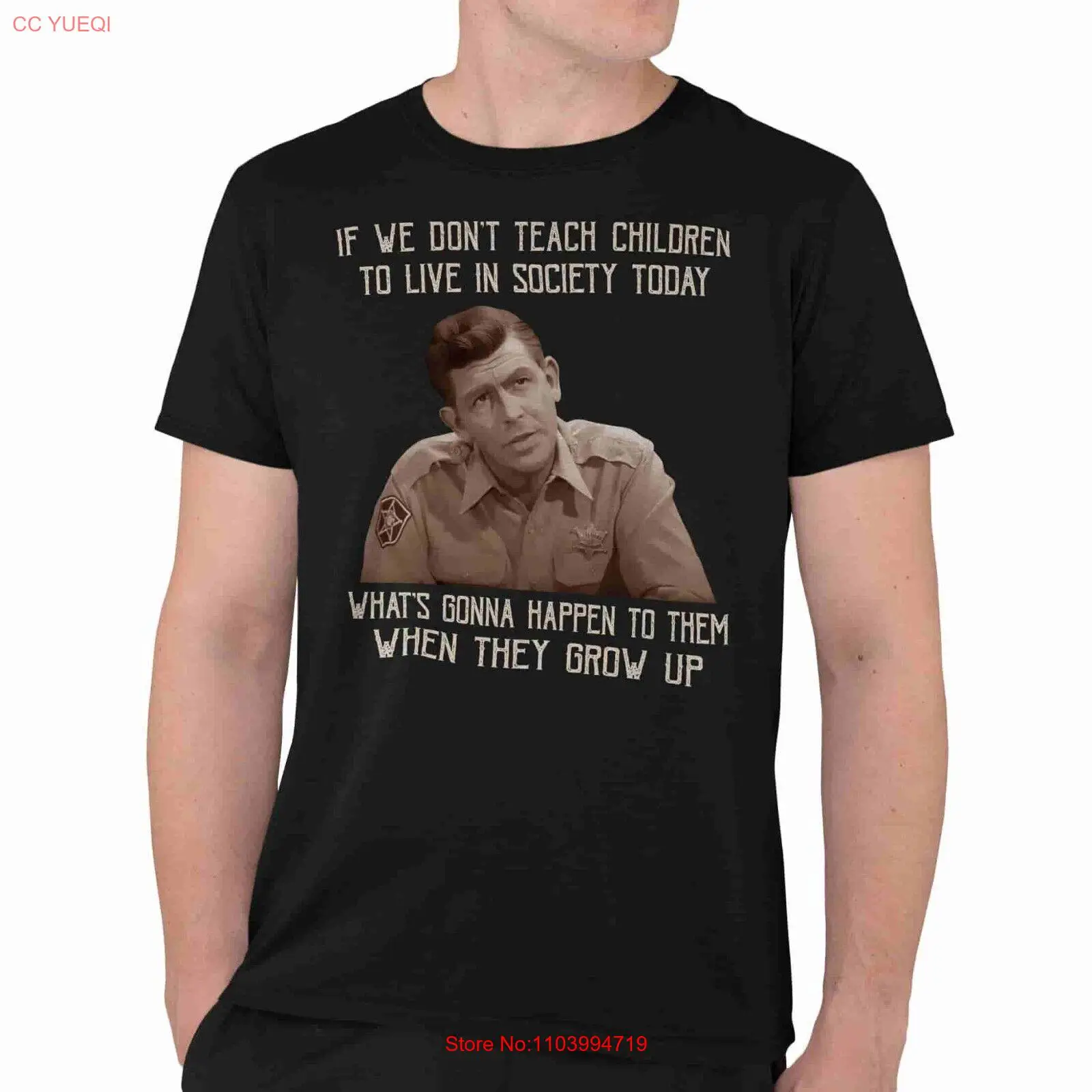 Andy Taylor The Andy Griffith Show If We Don't Teach Vintage Simple T-Shirt