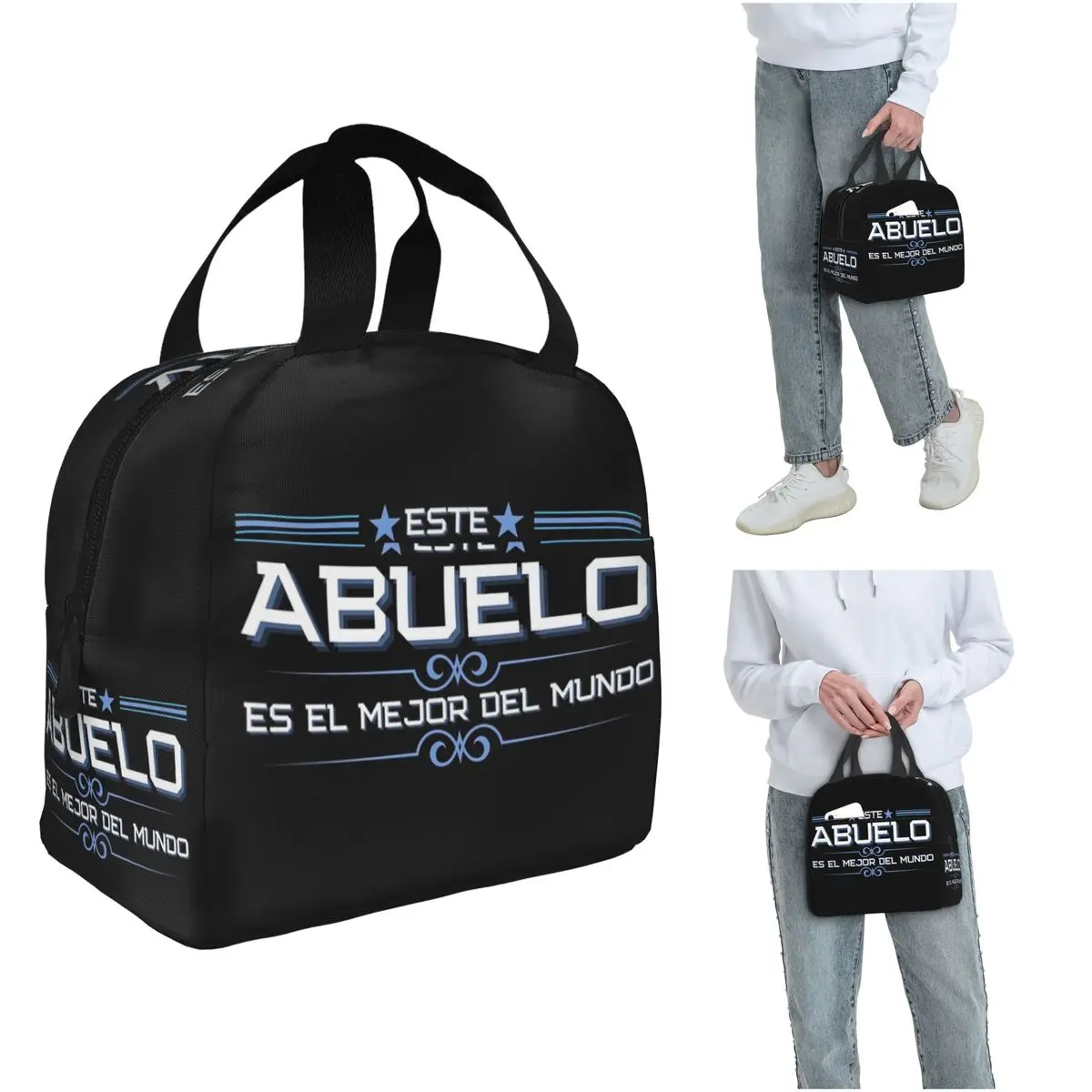

Термосумка для обедов «Este Abuelo Es El Mejor Del Mundo» для женщин и детей, портативная сумка-ланчбокс для еды