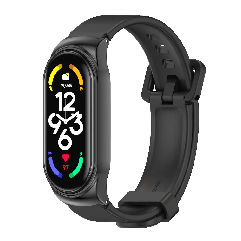 Paski silikonowe dla Mi Band 8 7 6 5 4 3 bransoletka na Mi Band 6 pasek na nadgarstek dla Xiaomi Mi Band 7 pasek