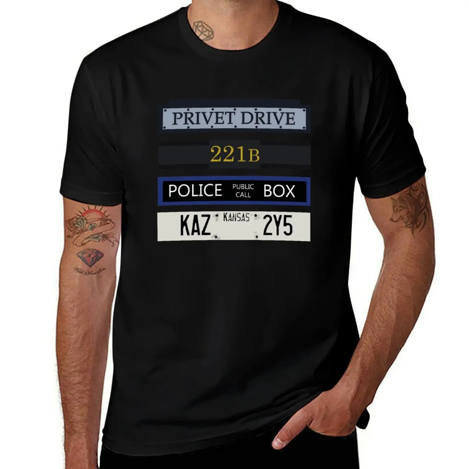 

Privet Drive Supernatural T-Shirt man t shirts high quality luxury brand t shirt man casual