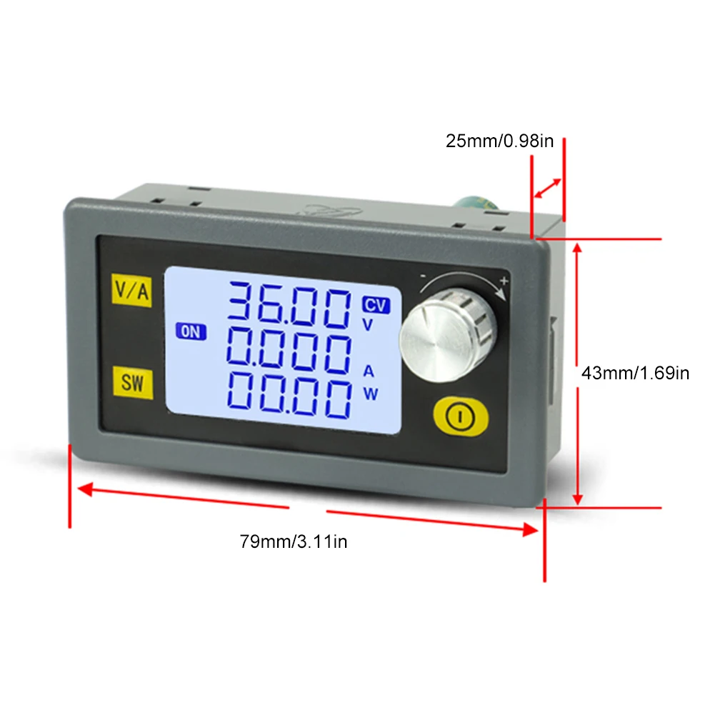 XY-SK80H التحكم الرقمي تيار مستمر باك دفعة محول قابل للتعديل مع شاشة الكريستال السائل DC6-36V باك دفعة وحدة إمداد الطاقة المنظمة