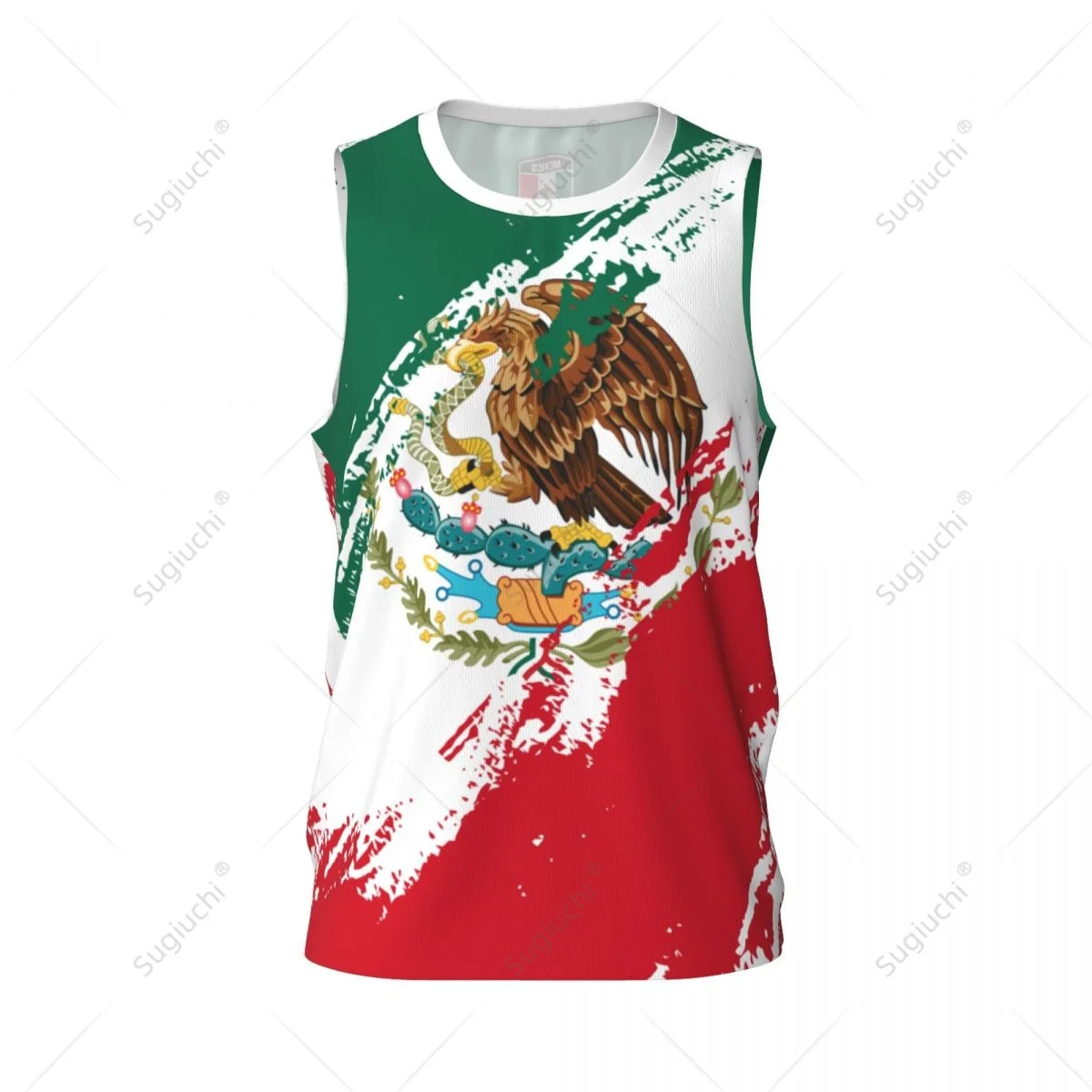 Men Basketball Sports Mexico Flag Running Fitness Multifunction Jersey Sleeveless shirt Custom Name Nunber Exclusive