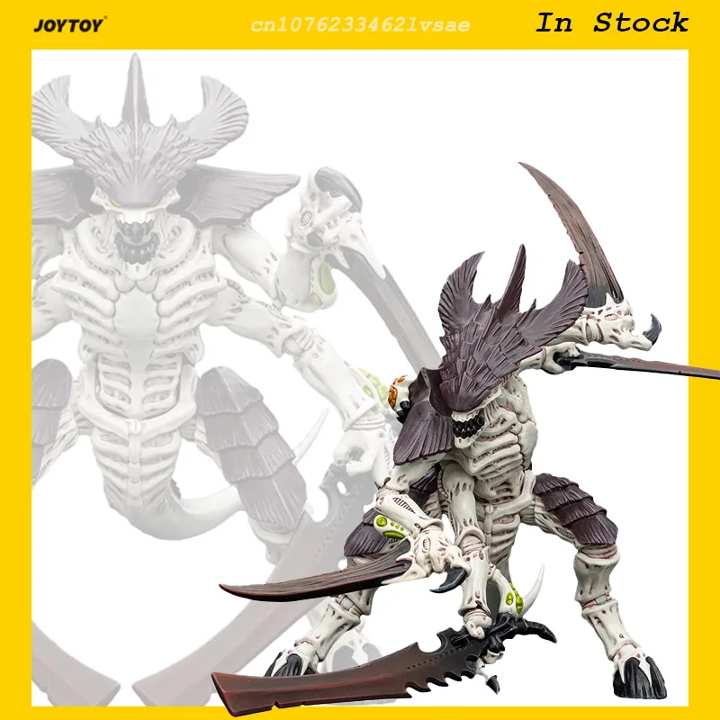 JOYTOY Tyranid Warrior with Boneswords 2 1/18 Action Figure Warhammer 40K Tyranids Anime Doll Hive Fleet Leviathan Soldier Toys