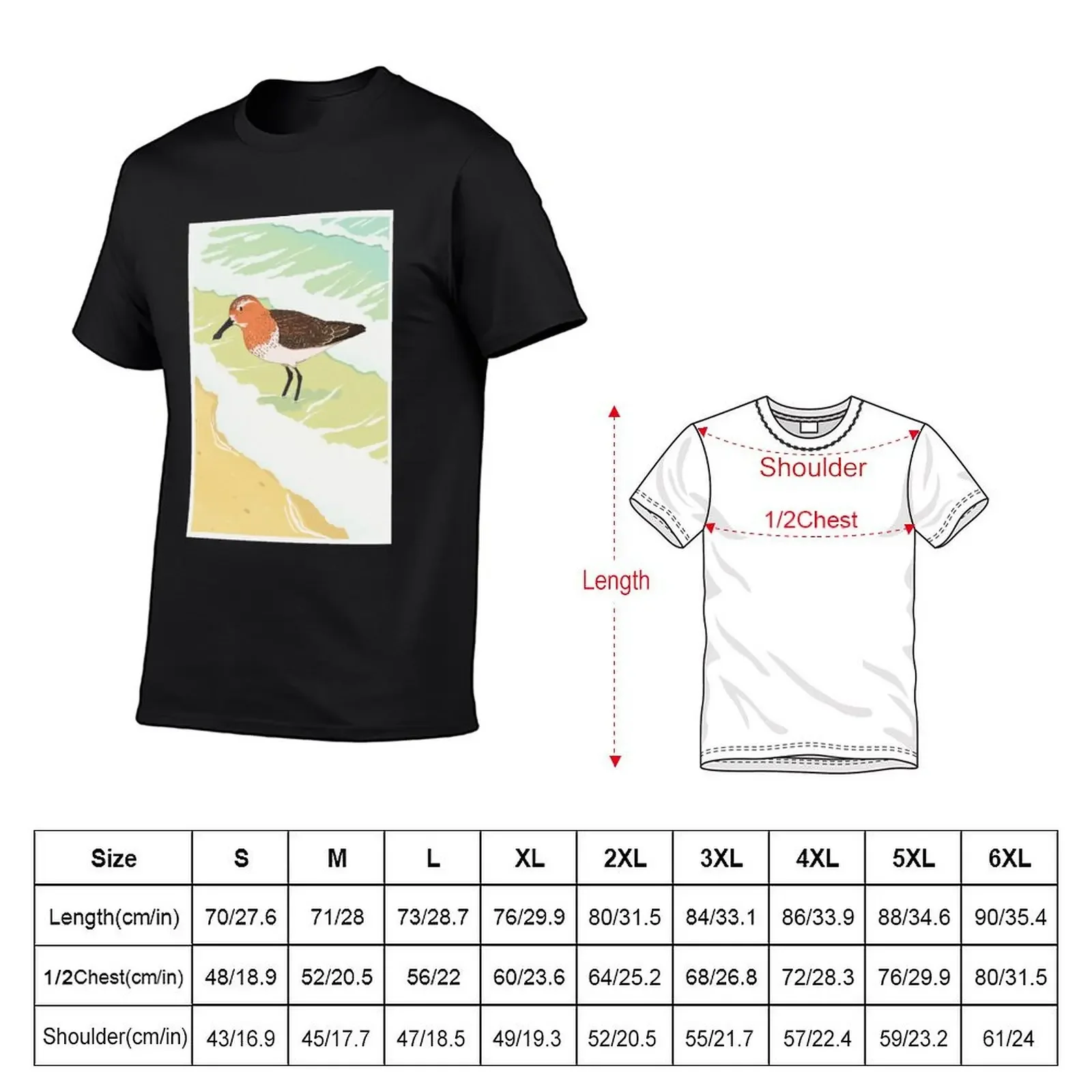 Spoon-billed sandpiper T-Shirt cotton graphic tees cute clothes graphic t shirt vintage men t shirts