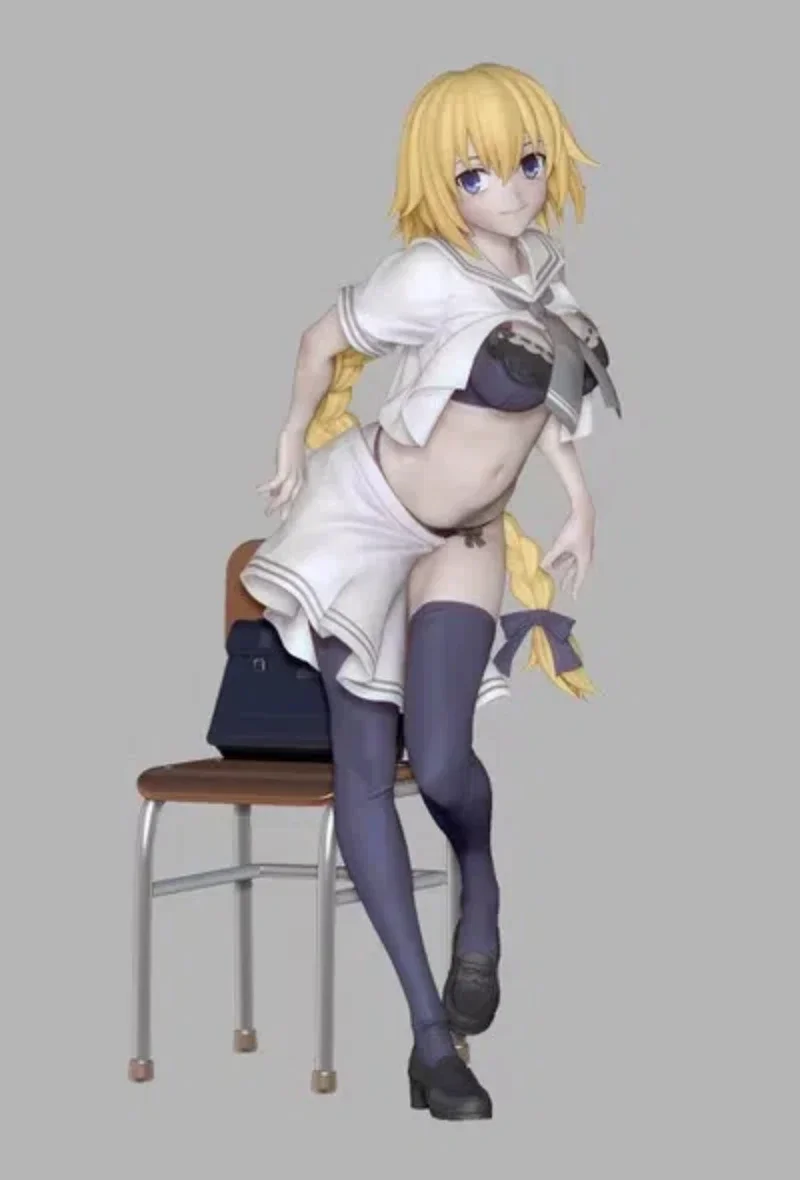 

Аниме Fate/Grand Order Jeanne d'Arc фигурки каваи смола GK DIY инструкция белая сборка модель статуя игрушки коллекция кукол подарки