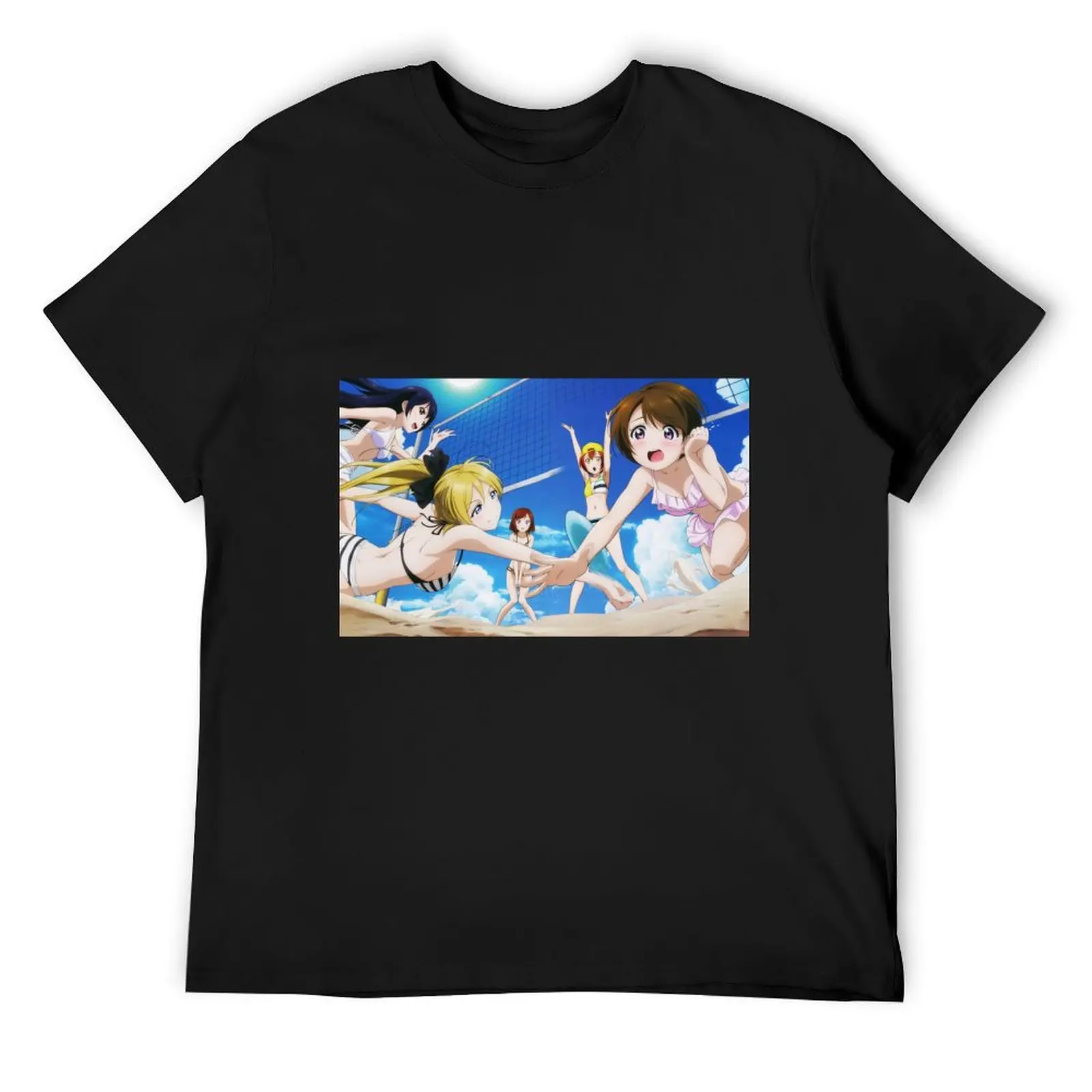 

Love Live! Beach Volleyball! T-Shirt customs vintage graphic tee baggy shirts shirts men