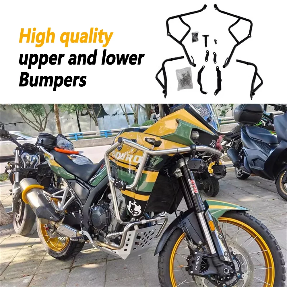 

For KOVE 800X 800X rally upgraded bumper modification high-quality upper and lower bumpers anti drop bar engine/fuel tank bumper