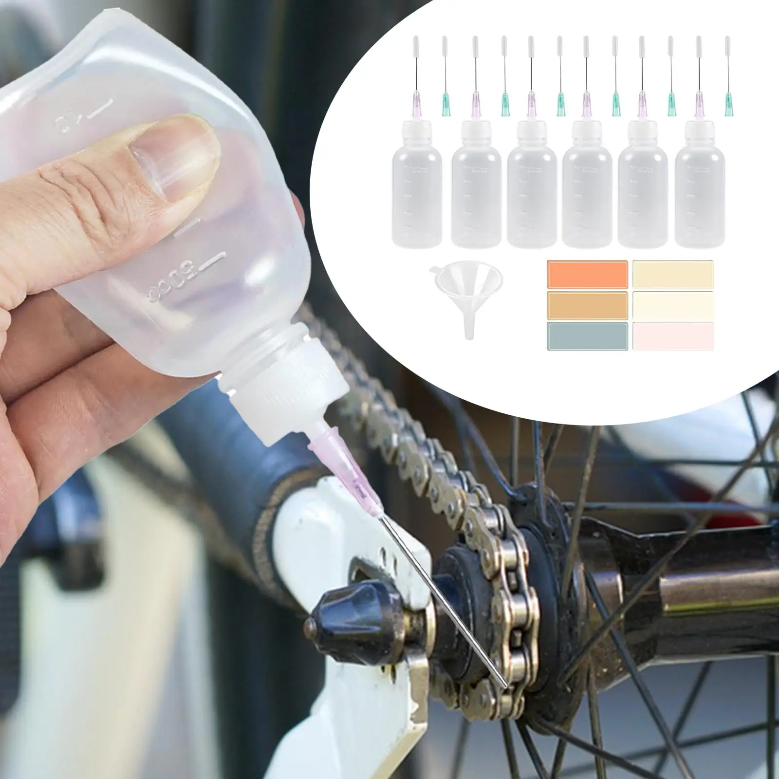 Бутылки с прецизионными насадками для масла-капельницы 18GA 21GA