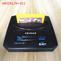 Retro TV Video Game Console For 8bit for FC/Dendy Games with Two Gamepads support yellow game cartridge