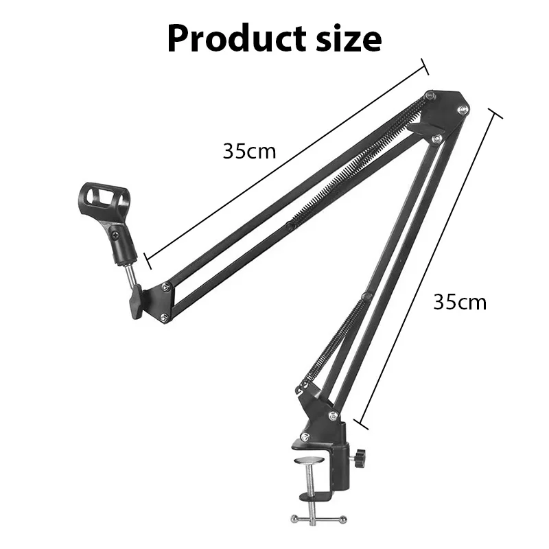 Supporto per microfono da tavolo NB-35 per supporto per microfono Bm800 con staffa a sbalzo Spider universale
