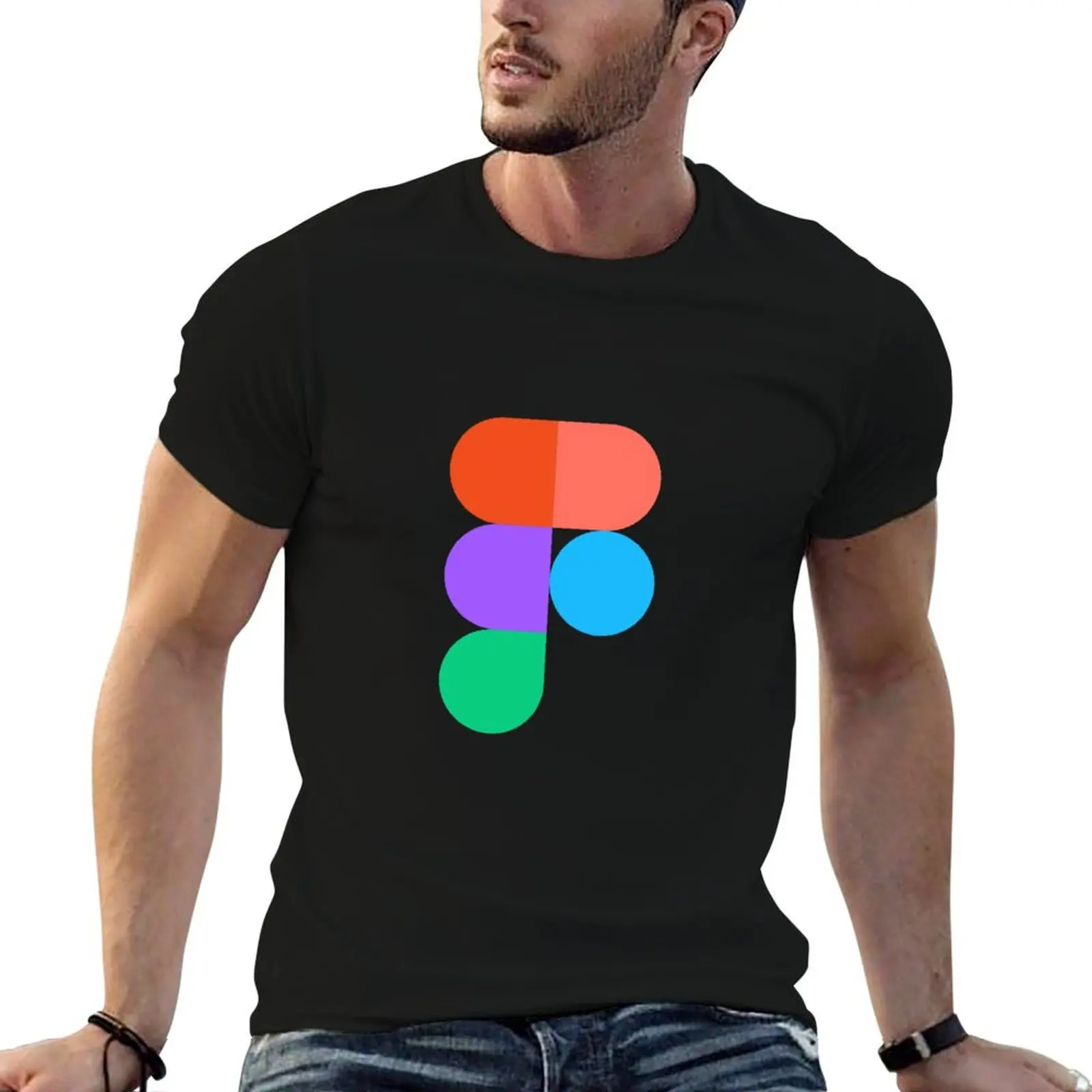 

Figma T-Shirt black cotton t-shirt plain for man package t shirt custom print T-Shirt