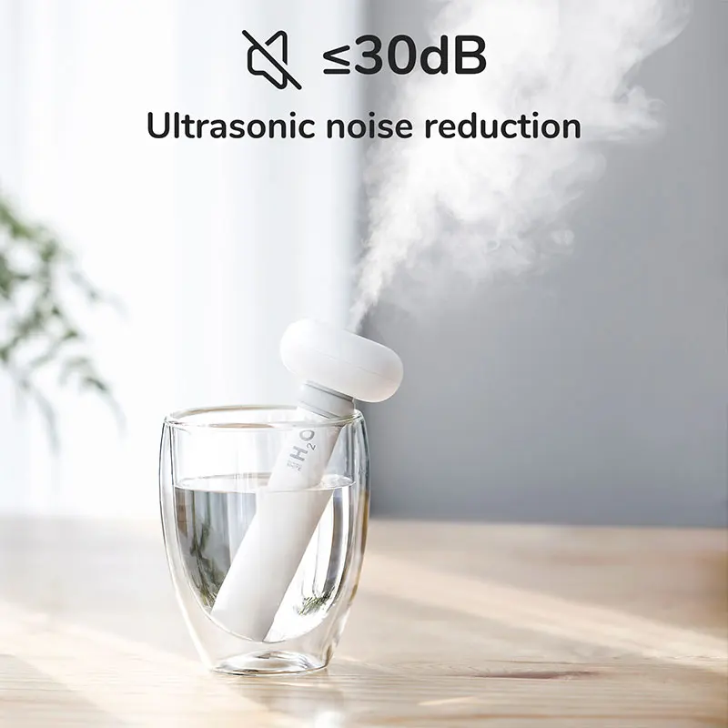 Umidificatore d'aria JISULIFE Mini diffusore per aromaterapia ad ultrasuoni spruzzatore portatile USB Silent Mist Maker per diffusore per auto da ufficio a casa