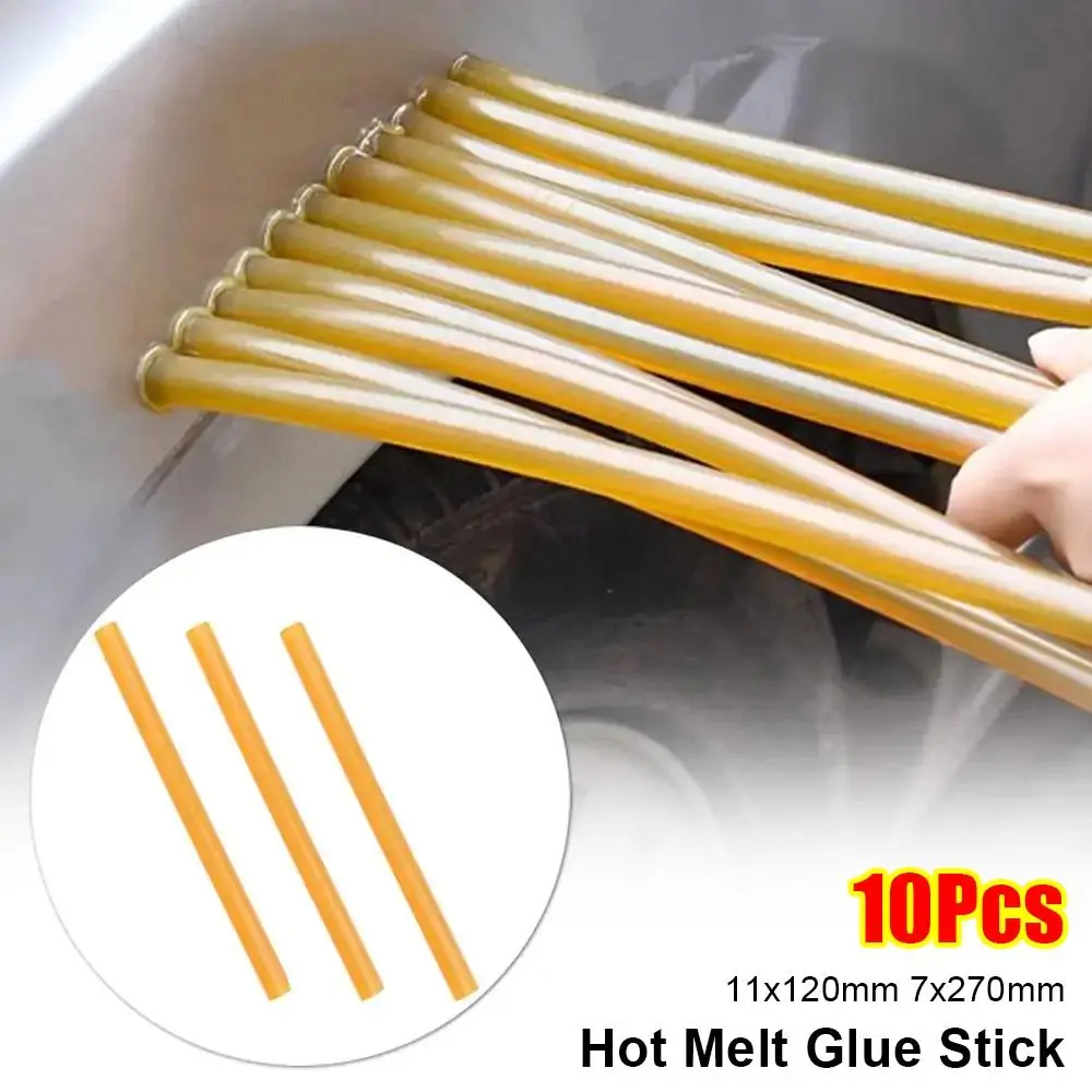 

10 шт., термоплавкий клей из смолы EVA, средство для устранения сломанных, высокой вязкости, полоски для ремонта вмятин автомобиля, долговечный клейкий клей