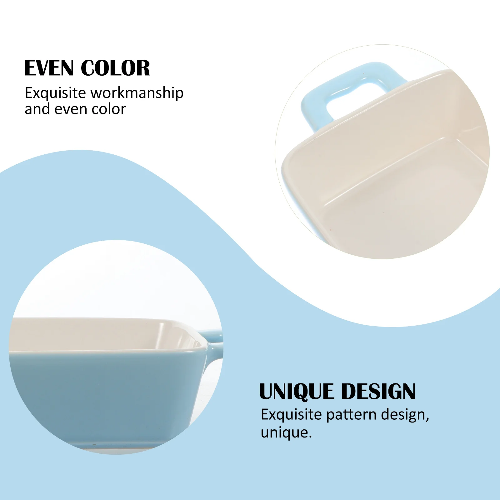 

Ceramic Baking Tray Premium Material Safe Microwave Oven Use Heat Resistant Wear Resistant Exquisite Texture Practical