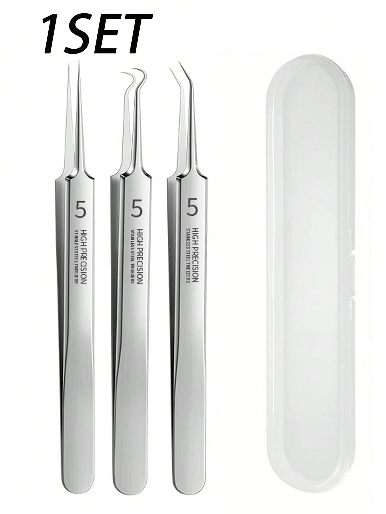 أدوات إزالة الرؤوس السوداء، ملاقط احترافية لإزالة الرؤوس السوداء للوجه، مزيل الرؤوس السوداء، احترافية من الفولاذ المقاوم للصدأ للرؤوس السوداء #1