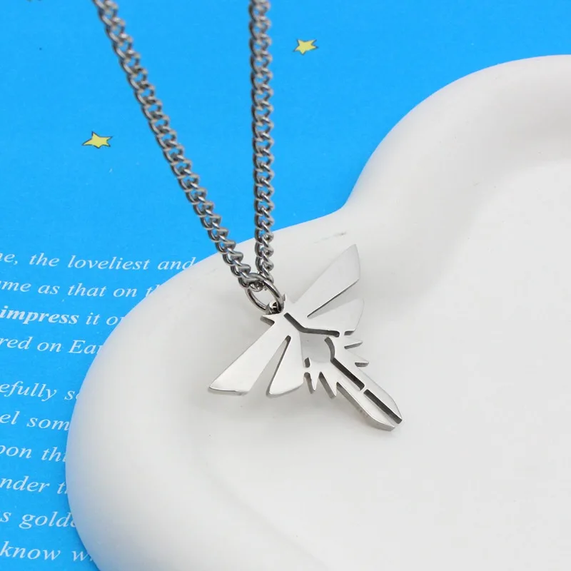 Game Necklace for Women The Last of Us Necklaces Female Logo Pendant Trend Neck Silver Color Fashion Couples Party Gift Jewelry