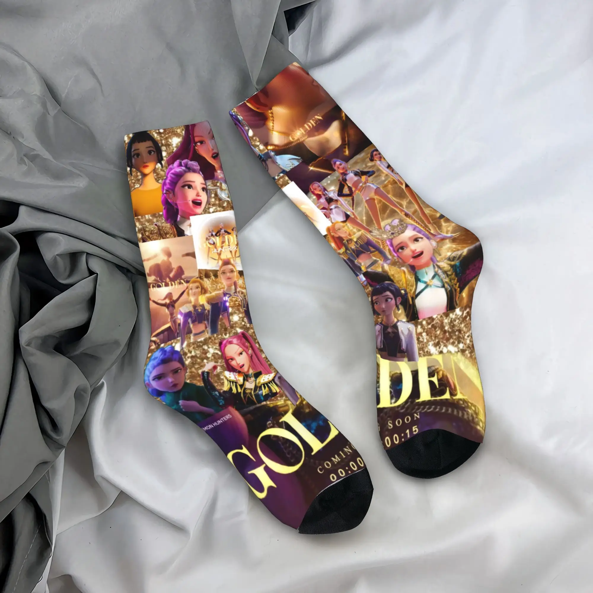 Kpop inspired Huntrix Girls Stockings Unisex Men  Socks Warm Soft Modern Socks Autumn Running Sports Anti Slip Design Socks Gift