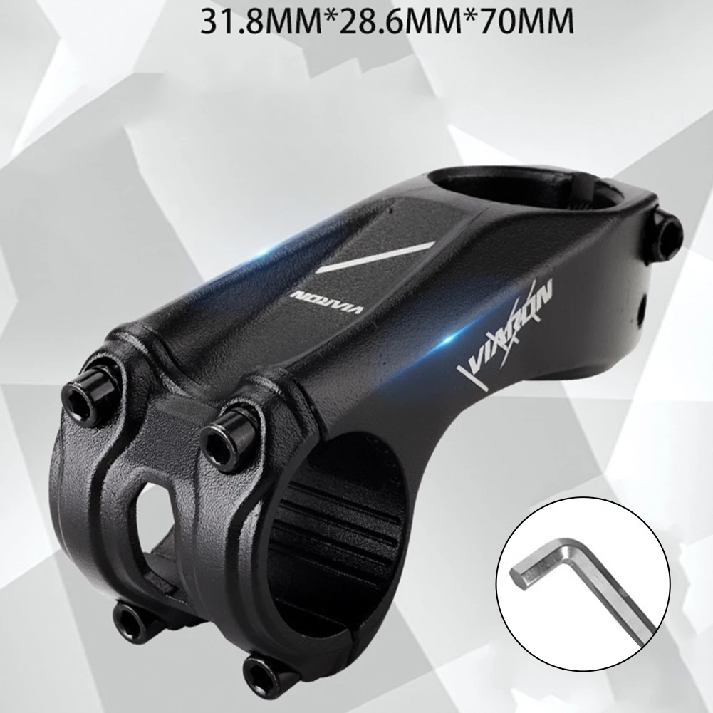 Mtb Bicycle Handlebar Stem 31.8mmx70mm 17 Degree XC Mountain Bike Handle Bar Stem For 28.6mm Front Fork Cycling Accessory Parts
