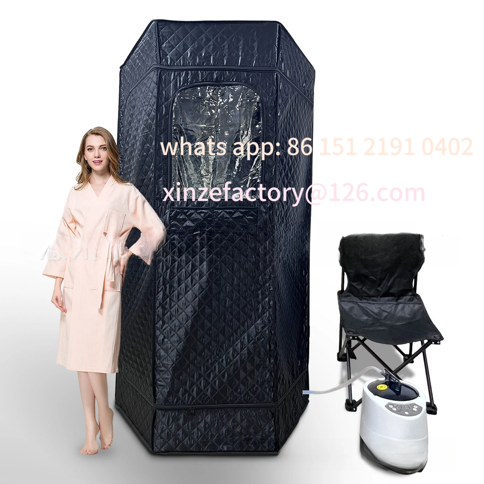 Customizable Home Sauna Box Folding Fumigator Full Body Steam Box Portable Sauna Health Steam Room Bath Box