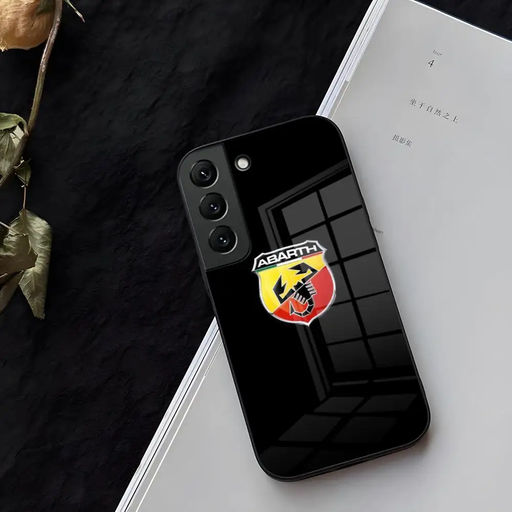 A-ABARTHEs Italy Car Phone Case Glass For Samsung Galaxy S21 S25 S22 S20 S24 S23 Ultra Fe Plus A16 A34 A54 A24 Coque