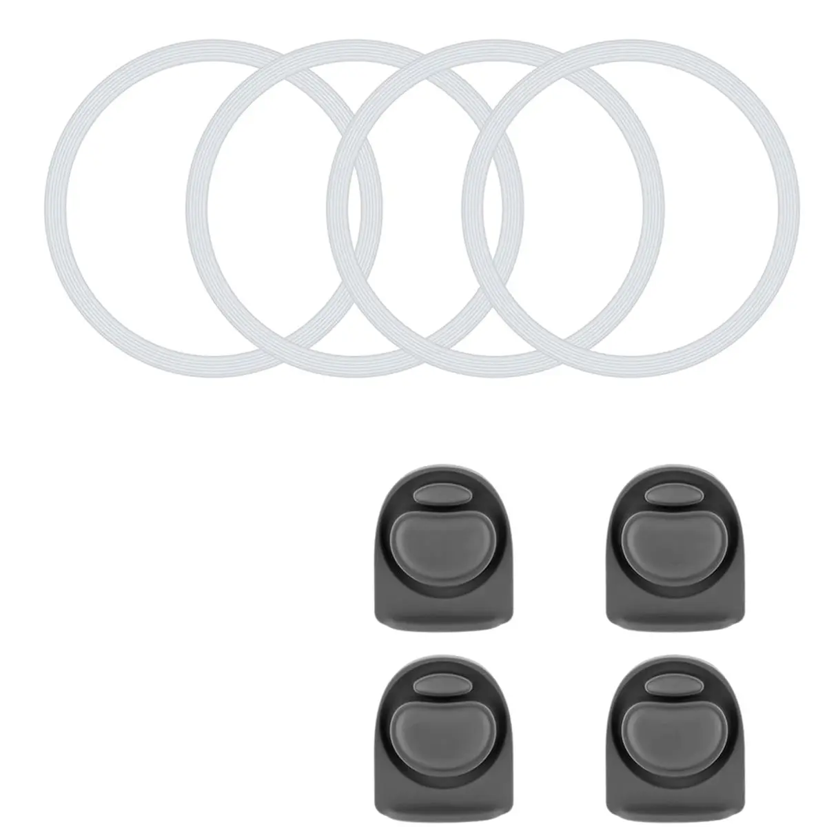 2026 Trend 4pcs for Replacement Stoppers and Seal Rings Silicone for 16/19/24/32/40oz Bottles