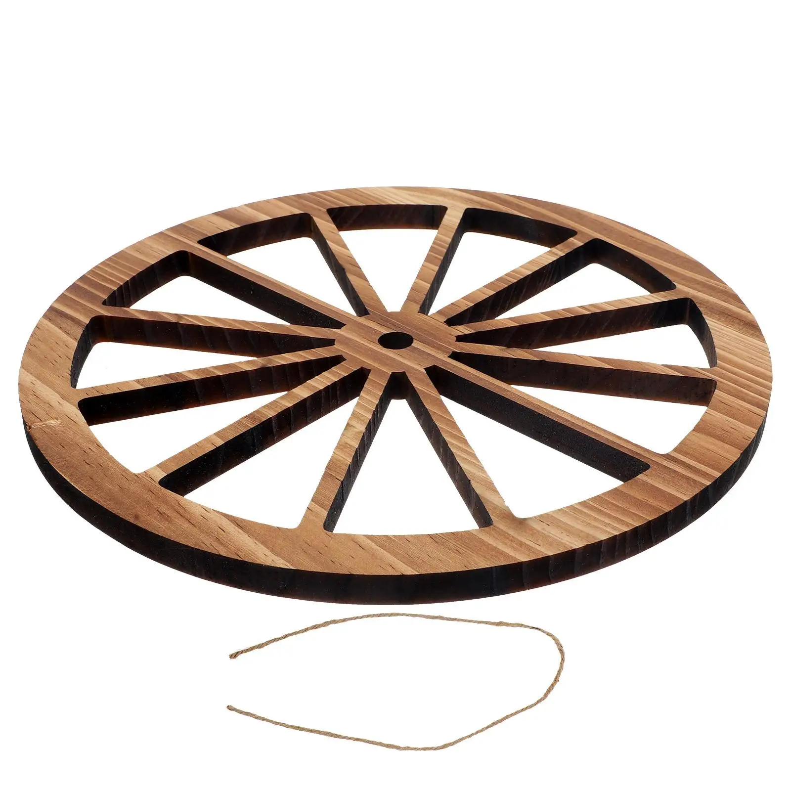 

Wooden Wall Decor 20cm Deep Brown Home Ornament Office Study Living Room Decorative